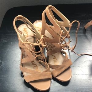 Sam Edelman lace up sandals.